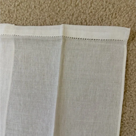 NEW 2 Linen Cotton Hand Towels - Whale Print - Picture 10 of 11